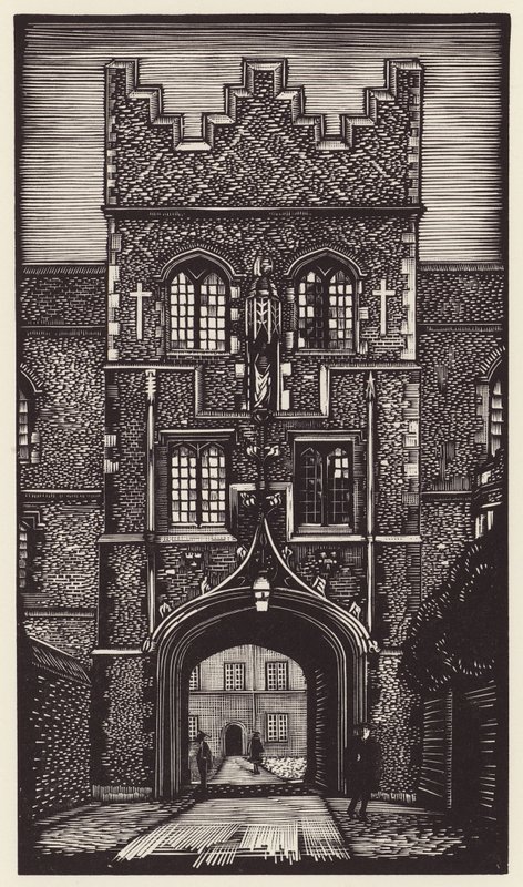 Cambridge: Jesus (xilografia) da John Frederick Greenwood