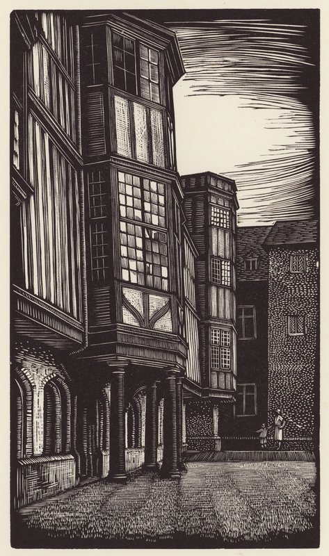 Cambridge: Queens" (xilografia) da John Frederick Greenwood