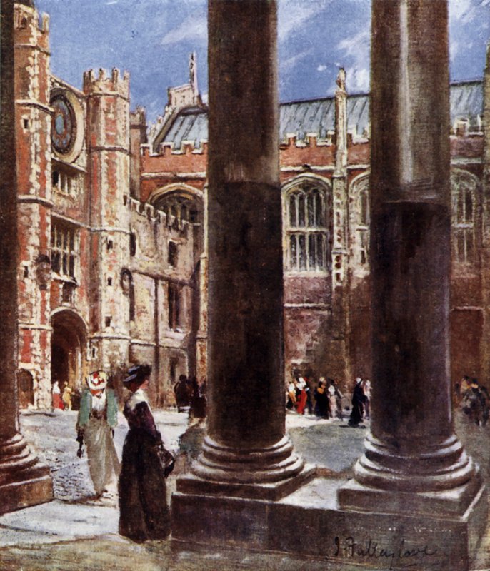 Clock Court, Hampton Court Palace, Richmond upon Thames, Londra da John Fulleylove