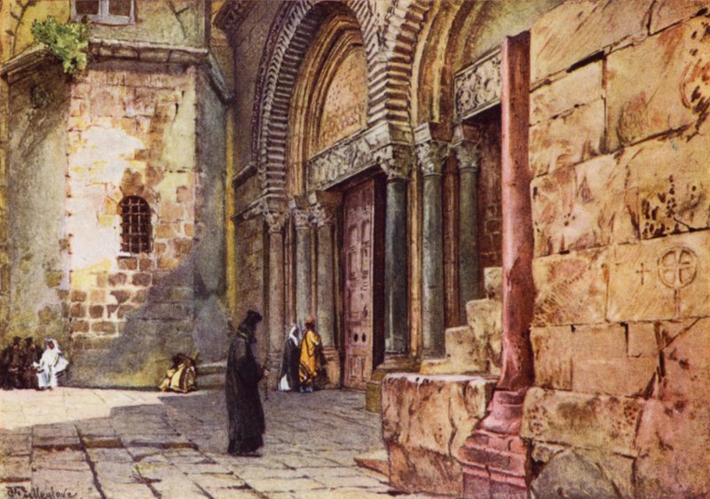 Ingresso alla Chiesa del Santo Sepolcro da John Fulleylove