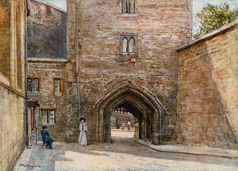Ingresso alla Torre Insanguinata, con ingresso alla Casa dei Gioielli da John Fulleylove