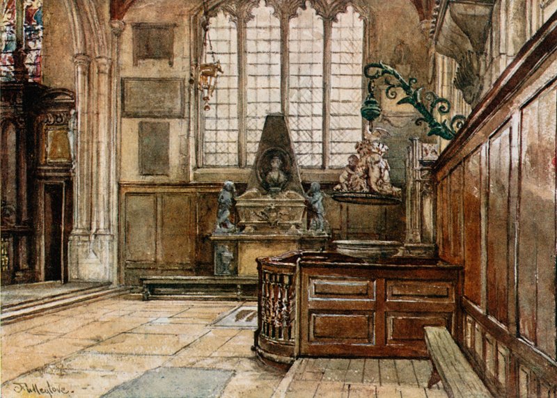 Interno di Allhallows, Barking-by-the-Tower da John Fulleylove