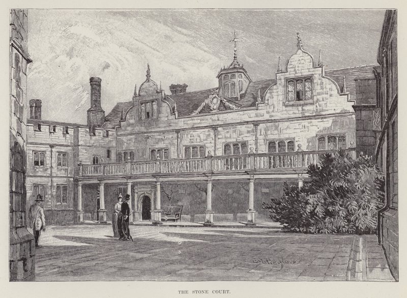 Casa Knole, Il Cortile di Pietra da John Fulleylove