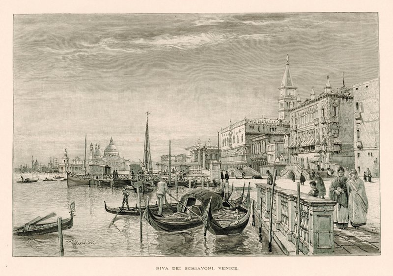 Riva dei Schiavoni, Venezia da John Fulleylove