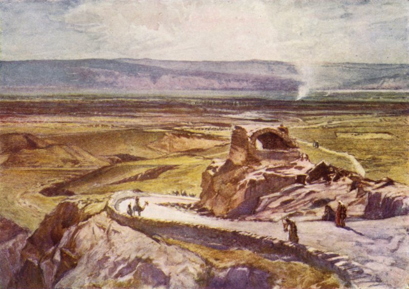 La Piana di Gerico, guardando verso le Montagne di Moab da John Fulleylove