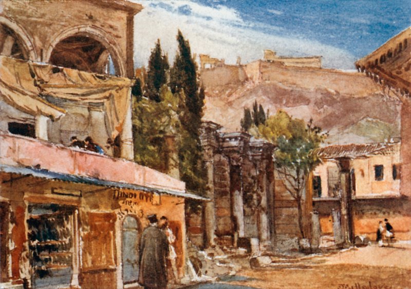 La Stoa di Adriano da John Fulleylove