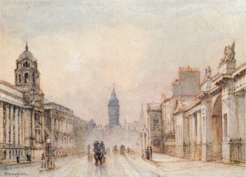Whitehall nel 1906 da John Fulleylove