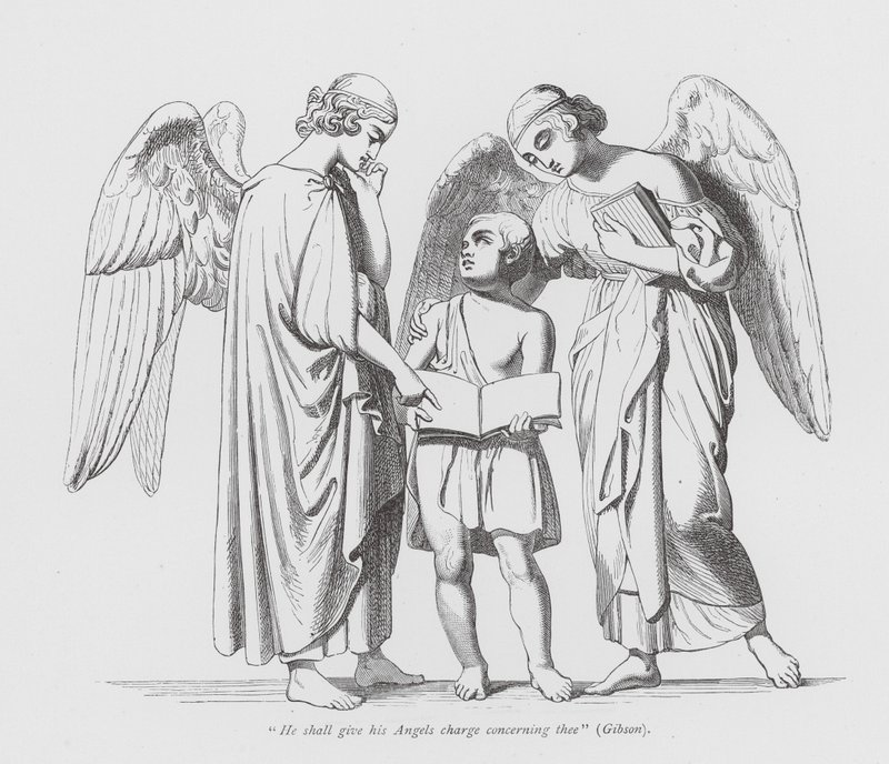 "Egli darà ai suoi Angeli incarico di te" da John Gibson
