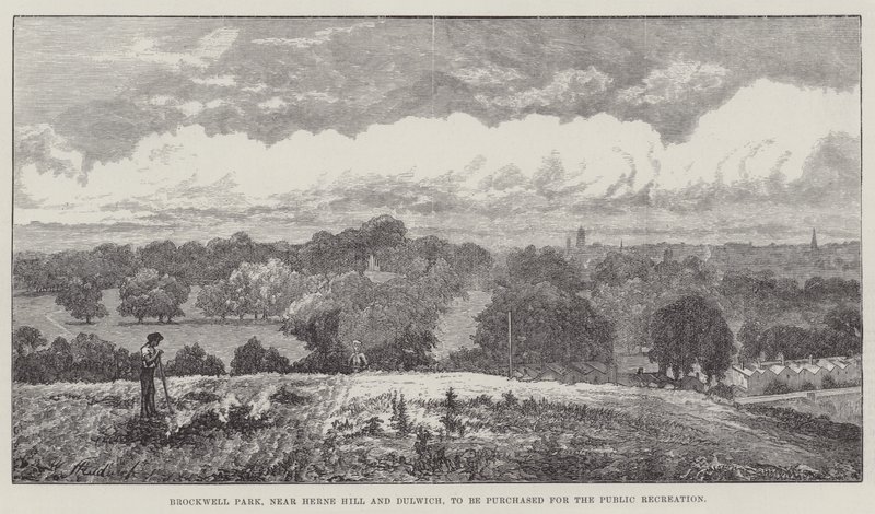Brockwell Park, vicino a Herne Hill e Dulwich, da acquistare per la Ricreazione Pubblica da John Gilbert