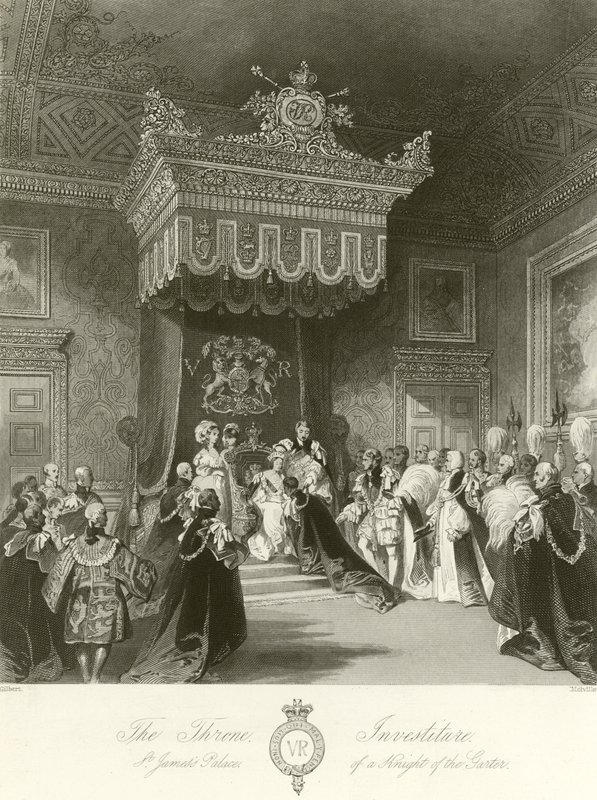 Investitura di un cavaliere della Giarrettiera da John Gilbert
