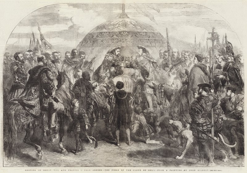 Incontro di Enrico VIII e Francesco I vicino ad Ardres, il Campo del Drappo d