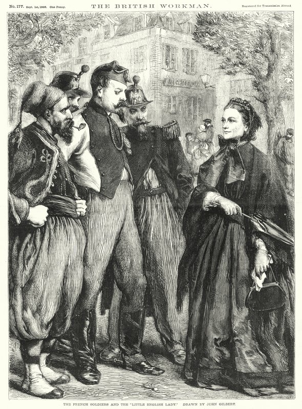 I soldati francesi e la "piccola signora inglese" da John Gilbert