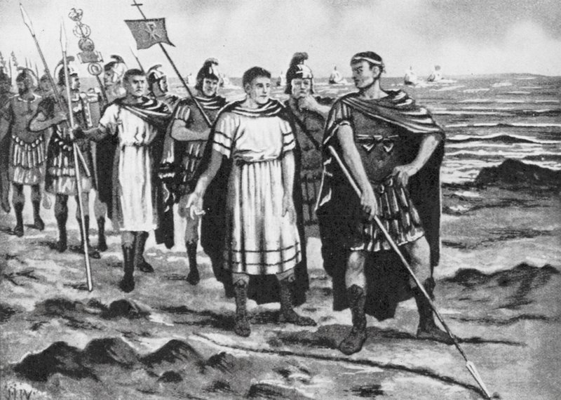 Costantino traccia i confini della nuova capitale da John Harris Valda