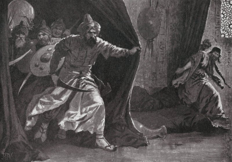 Rivolta della guardia reale a Damasco da John Harris Valda