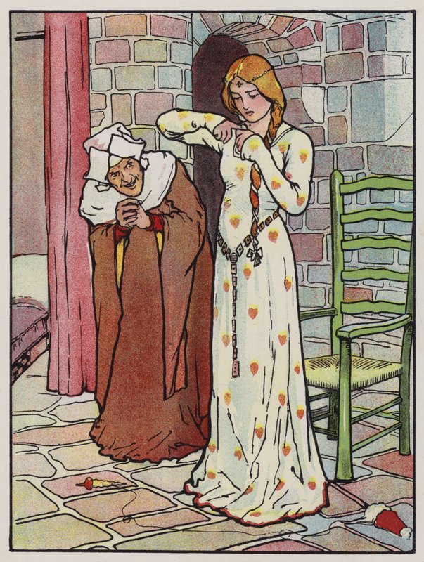 Rosanne si punge la mano con il fuso da John Hassall