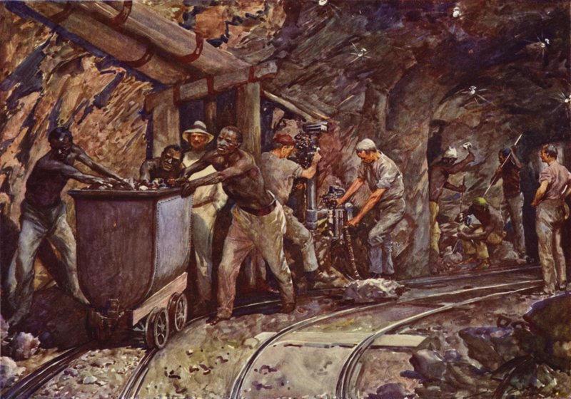 Miniere di diamanti di Kimberley da John Henry Frederick (after) Bacon
