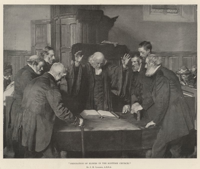 Ordinazione degli anziani nella Chiesa scozzese da John Henry Lorimer