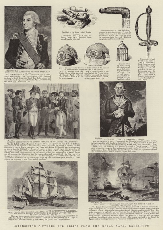 Immagini e reliquie interessanti dalla Mostra Navale Reale da John Hoppner