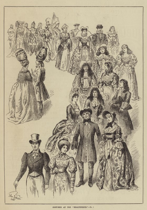 Costumi alle Healtheries da John Jellicoe