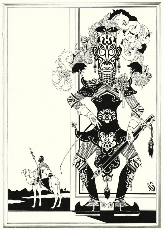 Illustrazione per La storia di Aladino e la lampada meravigliosa (litografia) da John Kettelwell