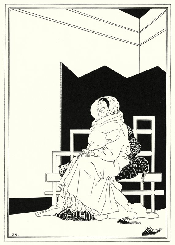 Illustrazione per La storia di Aladino e la lampada meravigliosa da John Kettelwell