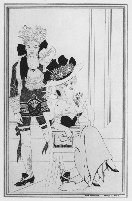 Illustrazione per The Way of the World di William Congreve da John Kettelwell