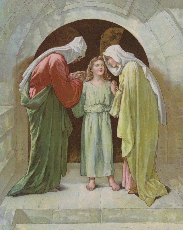 Giuseppe e Maria trovano Gesù nel tempio da John Lawson