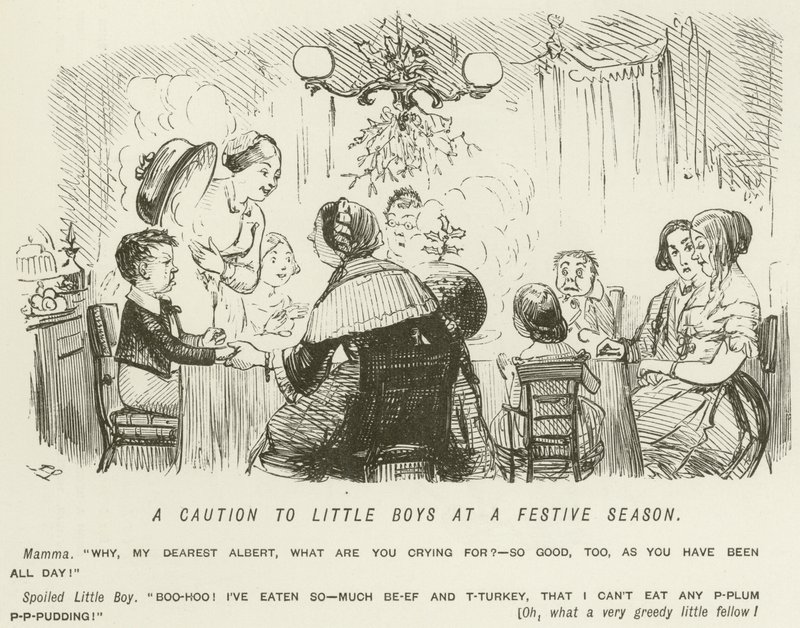 Un avvertimento ai ragazzini in una stagione festiva da John Leech