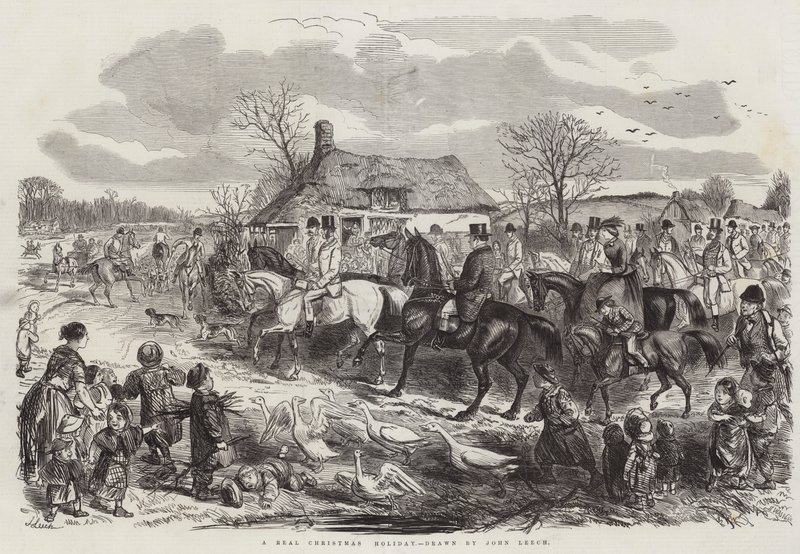 Una vera vacanza di Natale da John Leech