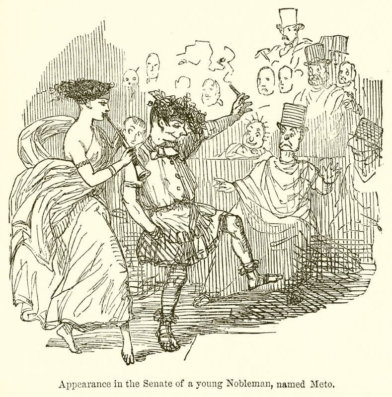 Apparizione al Senato di un giovane nobile, di nome Meto da John Leech