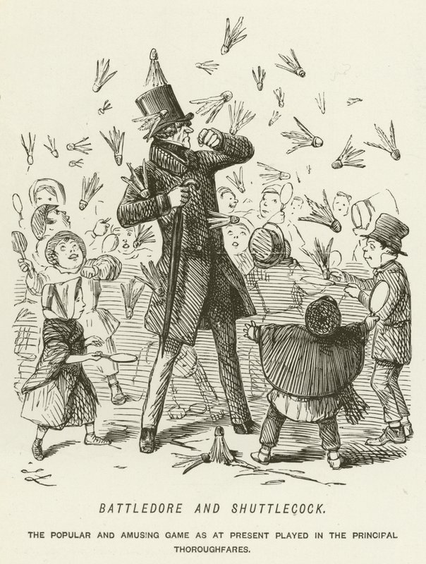 Battledore e Shuttlecock da John Leech