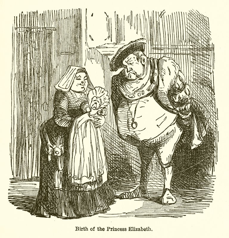 Nascita della principessa Elisabetta da John Leech
