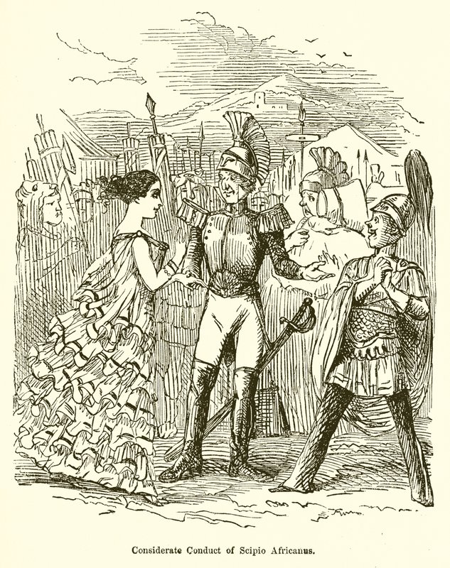 Condotta premurosa di Scipione Africano da John Leech