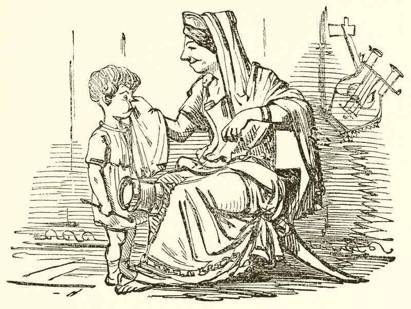 Cornelia, madre dei Gracchi da John Leech