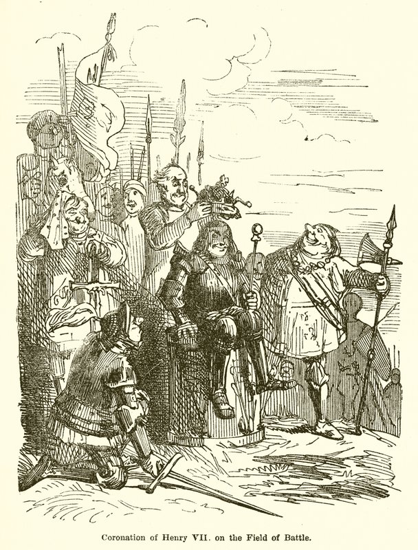 Incoronazione di Enrico VII sul campo di battaglia da John Leech