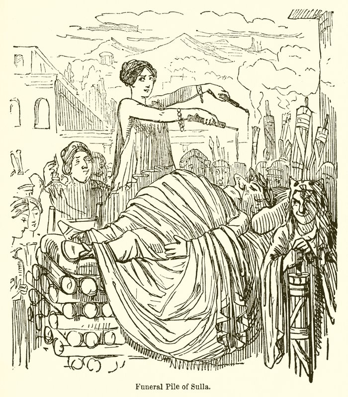 Rogo Funebre di Silla da John Leech