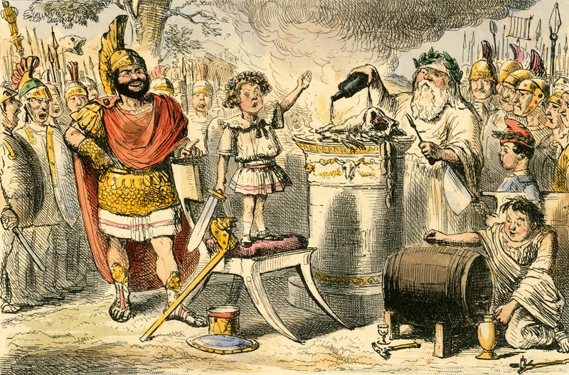 Annibale, ancora bambino, giura odio eterno ai Romani da John Leech