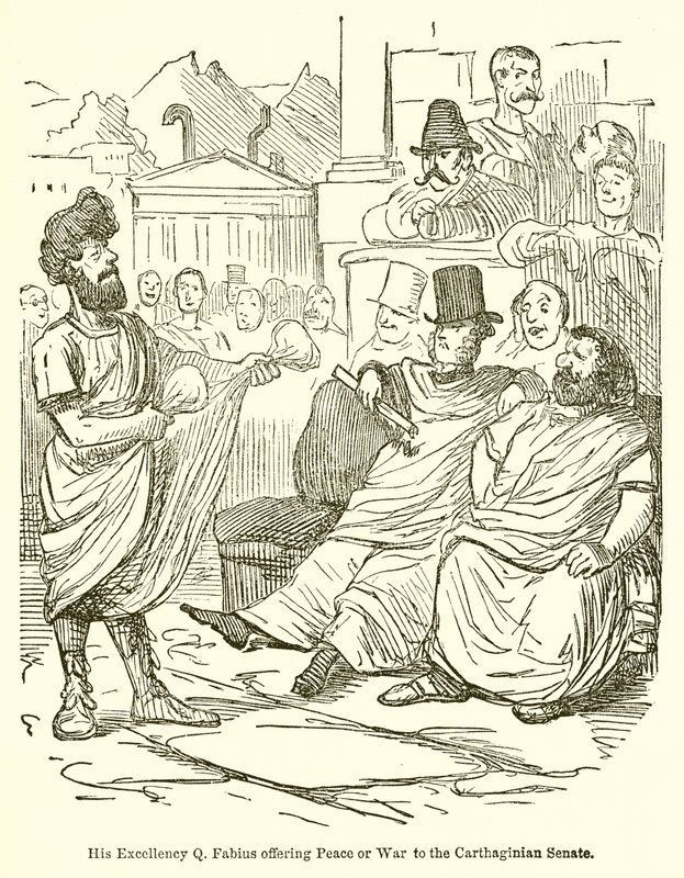 Sua Eccellenza Q. Fabio offre pace o guerra al Senato Cartaginese da John Leech