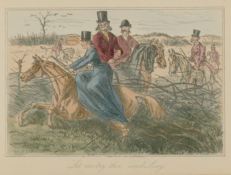 Lasciami provare allora disse Lucy da John Leech