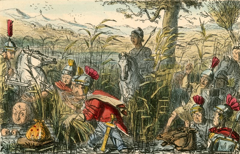 Marius scoperto nelle paludi di Minturnae da John Leech