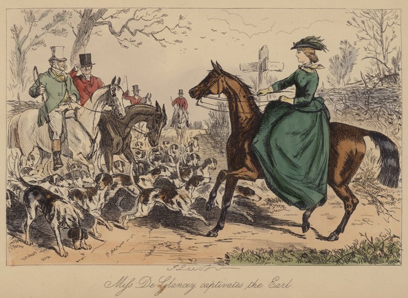 Miss De Glancey cattura il conte da John Leech