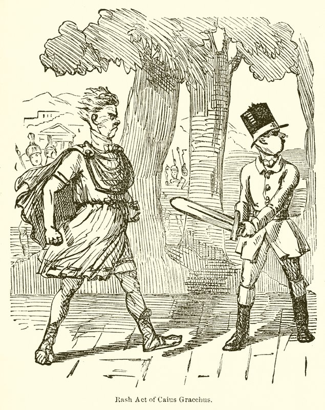 Atto avventato di Caio Gracco da John Leech