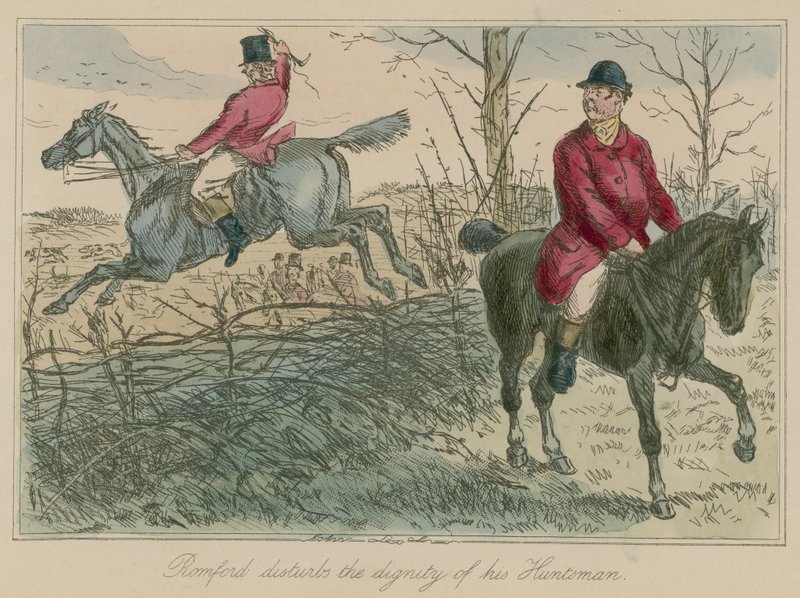 Romford disturba la dignità del suo cacciatore da John Leech