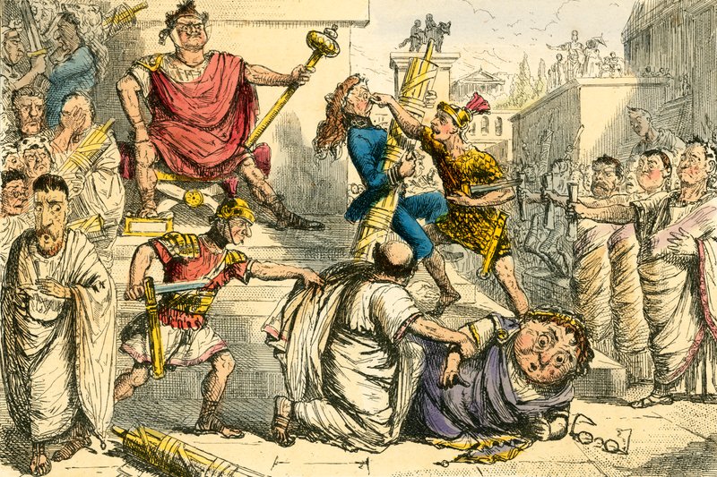 Tarquinius Superbus si fa re da John Leech