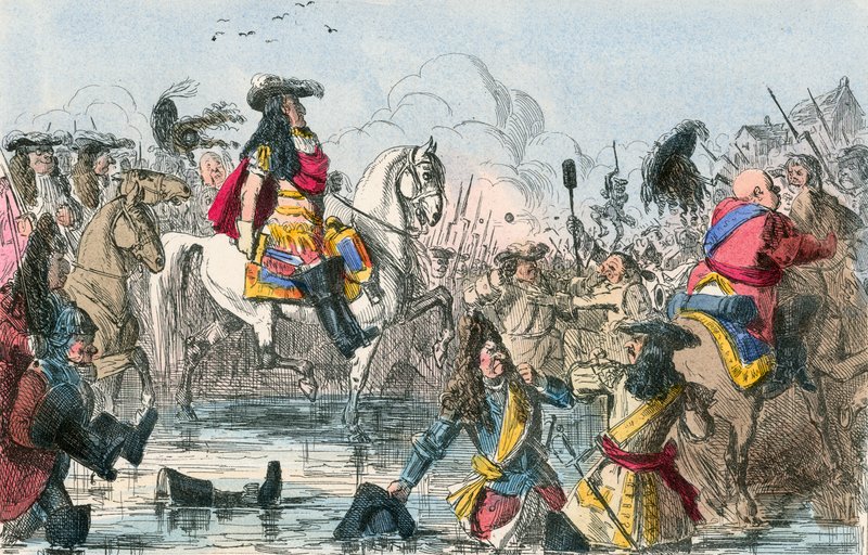 La Battaglia del Boyne da John Leech