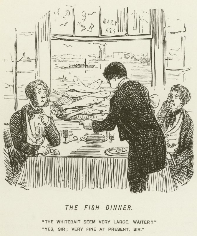La cena del pesce da John Leech