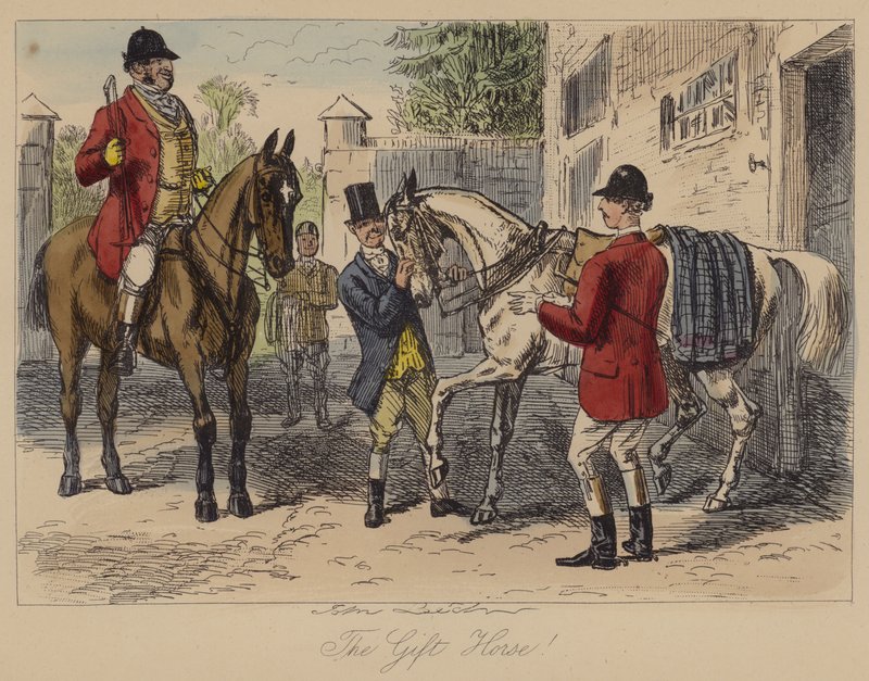 Il cavallo regalo! da John Leech