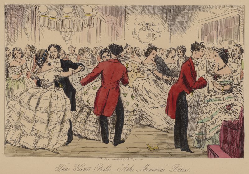 Il ballo della caccia, Ask Mamma Polka da John Leech