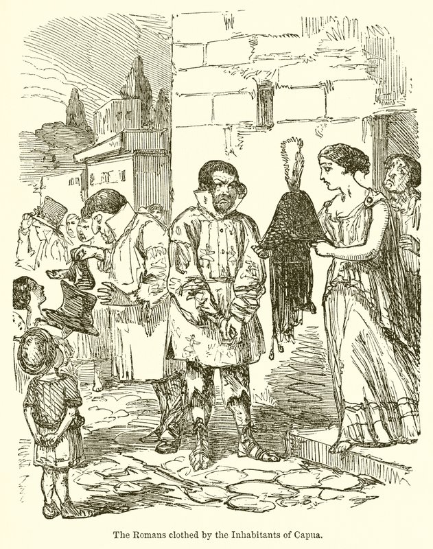 I Romani vestiti dagli abitanti di Capua da John Leech