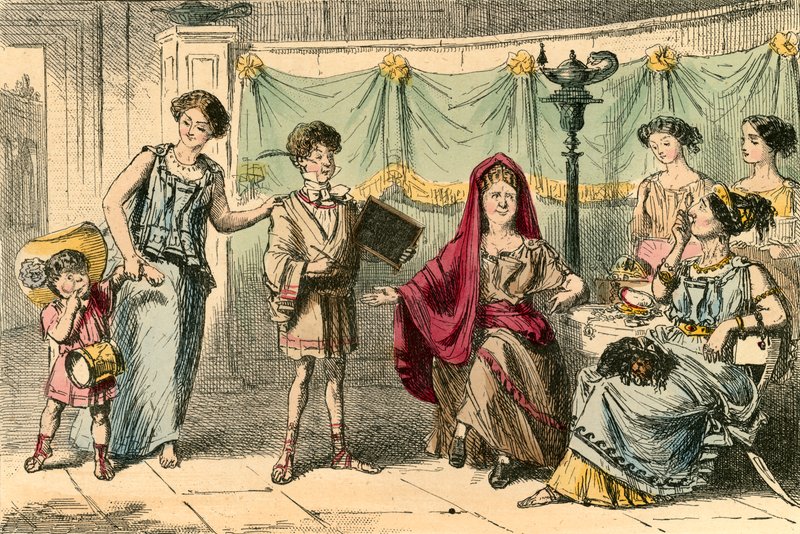 La madre dei Gracchi da John Leech
